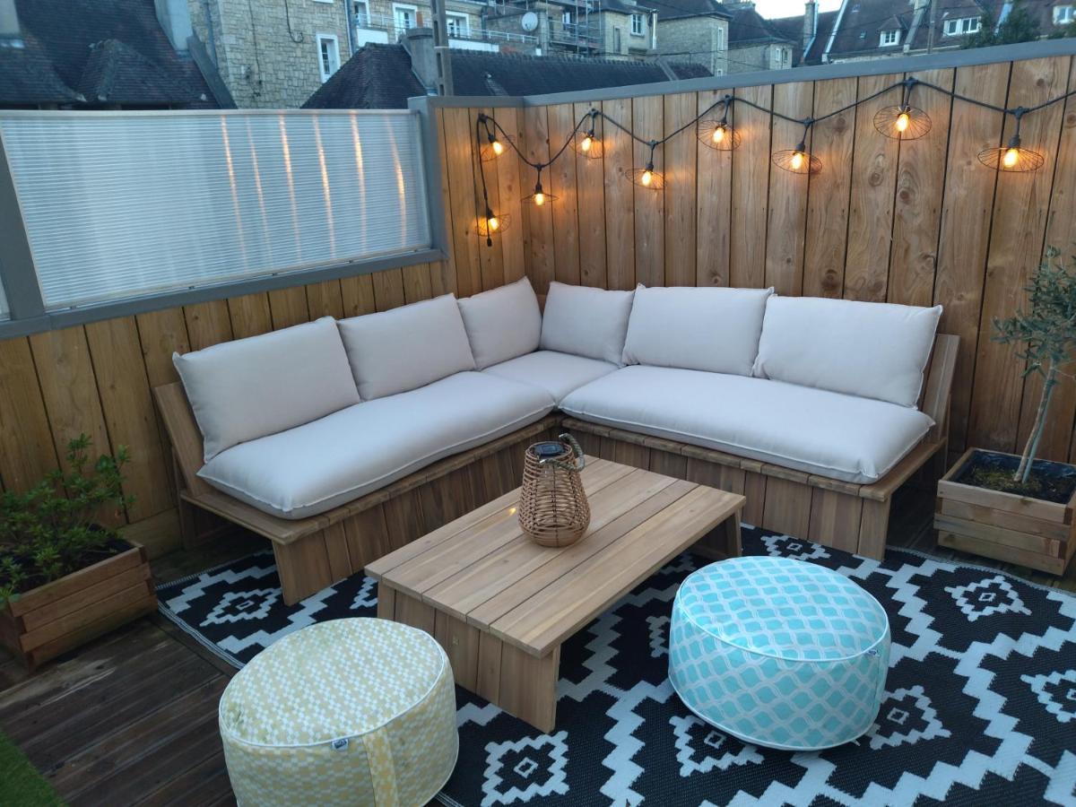 Cabane D'Arlette, Grande Terrasse En Centre-Ville Falaise  Bagian luar foto